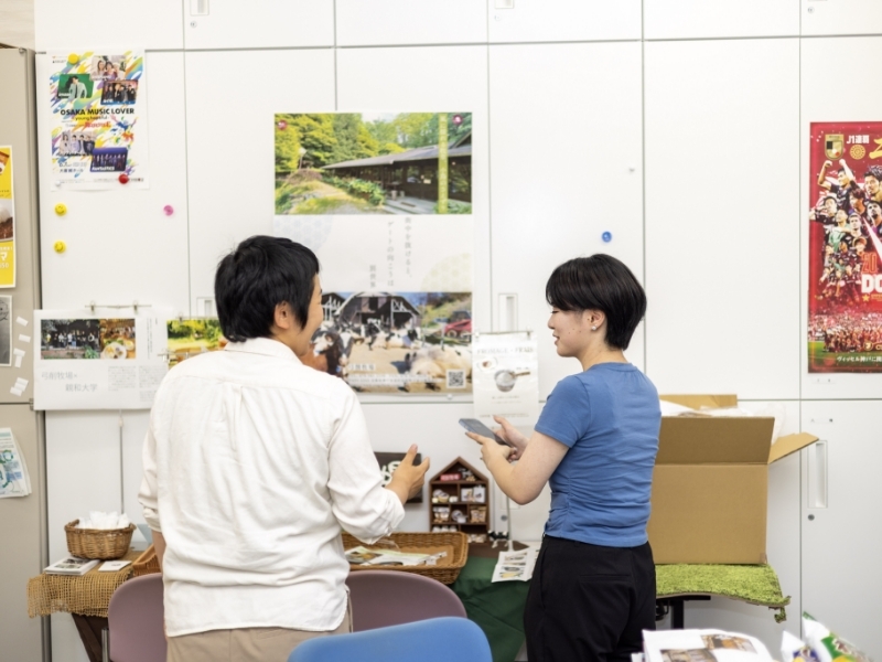 ケータリングコーナーのイメージ醸成。どこにどんな商品を置くかをシュミレーション